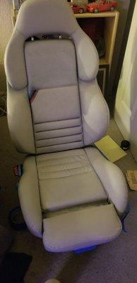 After, the seat looks great!