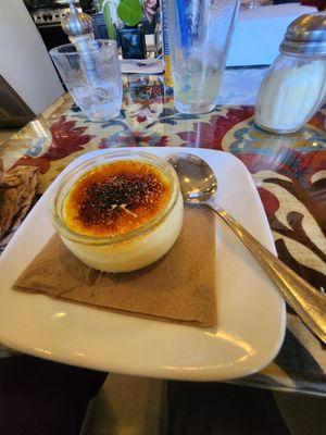 Creme Brulee was very good.