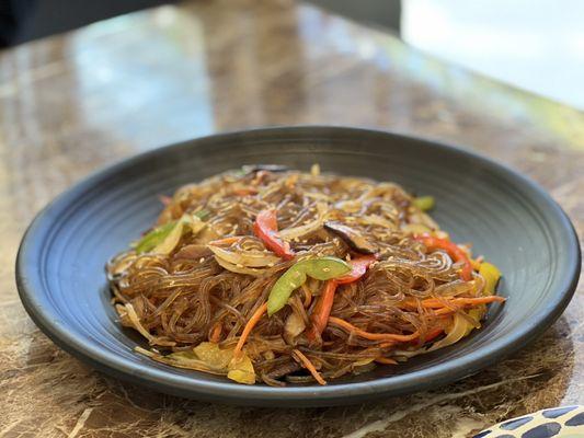 Japchae w/ no meat. Delicious!