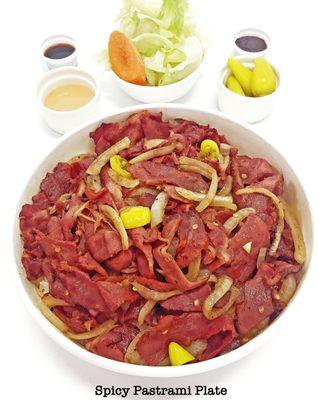 Spicy  Pastrami Plate $14.69