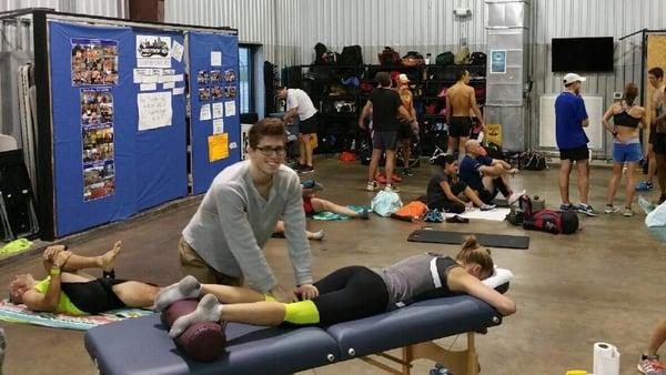 Rogue Speedshop post long run massage day!