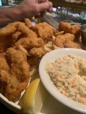 Fried shrimp platter