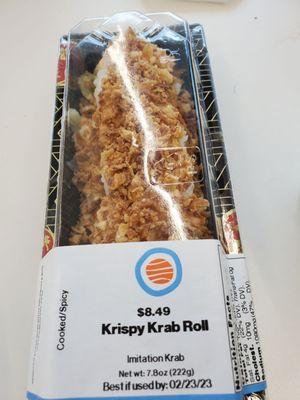 Krispy Krab sushi roll