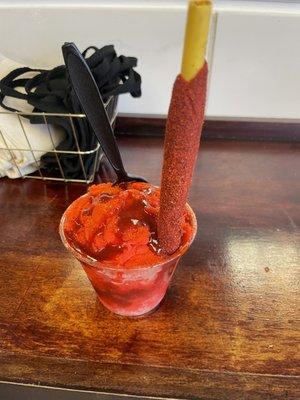 Watermelon with chamoy