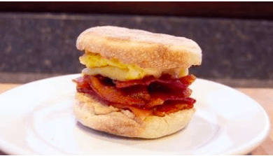 Yummy breakfast sandwich!