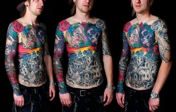 Full Torso Tattoo by Joe Skramstad