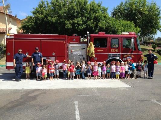 Visit from the Encinitas Fire Dept