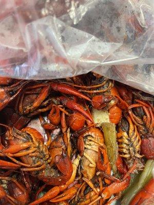 Boiled crawfish