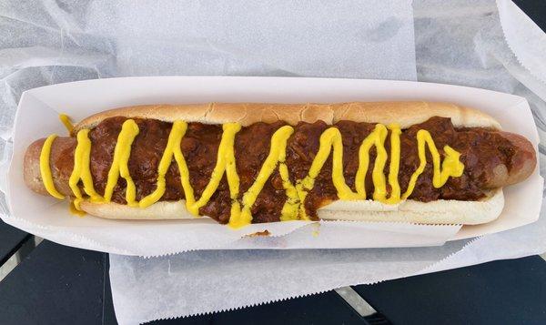 Footlong with Chili and Mustard