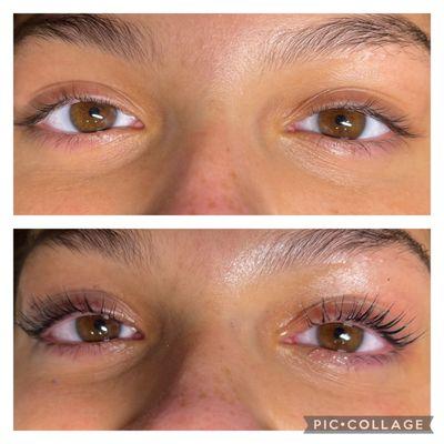 Get beautiful natural lashes with a Lash Lift & Tint service!