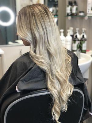 Beach rooted blonde