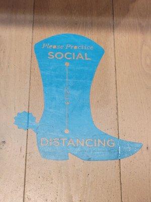 Ove the social distance boot