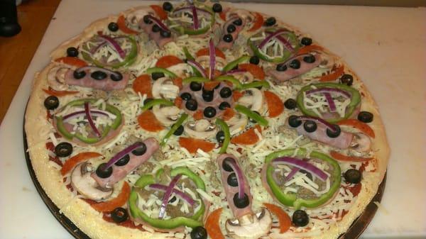 Birthday pizza