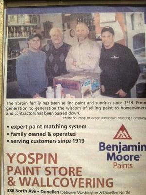 Yospin's Dunellen Paint & Wallpaper Supply