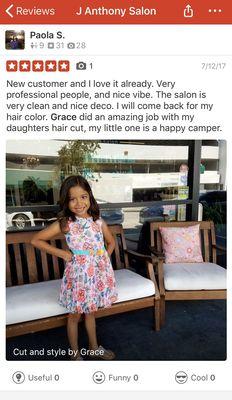 My client reviews from the salon I am located in.   I love and appreciate all of my amazing clients!