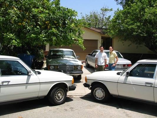 Some of our family of cars. Thanks for helping us take good care of them!