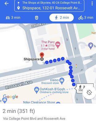 How to Get There from Sky View Mall on Google Map