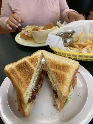 BLT and fries with gravy.....DELICIOUS!