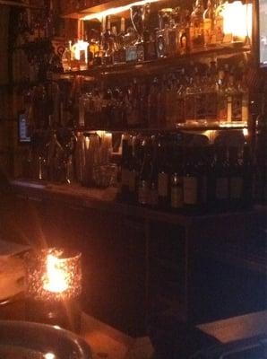 Candlelit bar