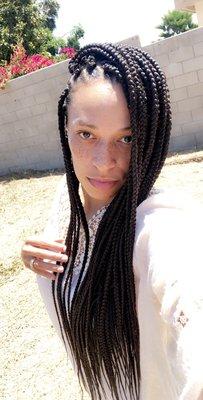 Box braids...