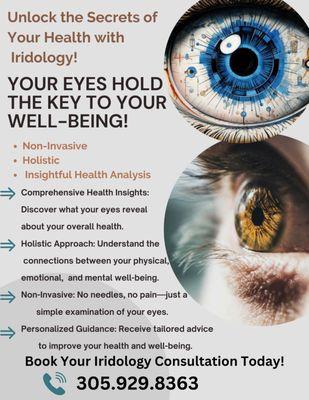 An iridologist can detect potential health issues and imbalances in the body.