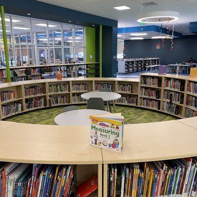 Children's books area @ Downey City Library in Downey, CA 7/21/21