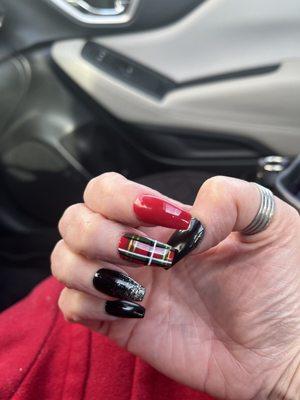 Christmas plaid with ombré!