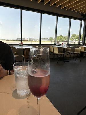 Views of Thaden Field and the aircraft that flew in while dining.