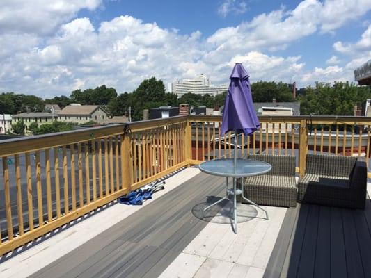 Homes for sale or rent with roof deck and city views.