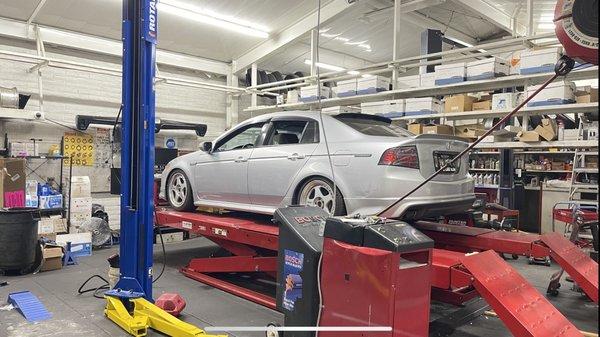 Alignment for acura TL