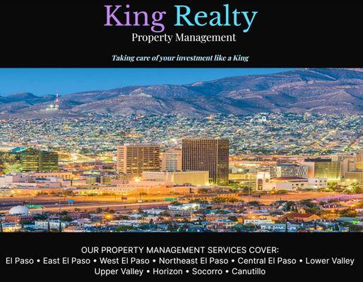 Do you find yourself needing to hire a property management company. Look no further (915) 328-6542 King Realty & Property Management