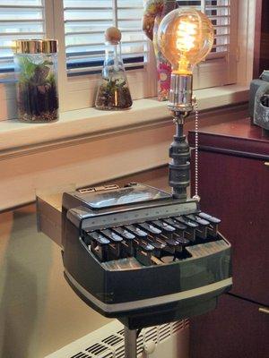 Steno machine lamp