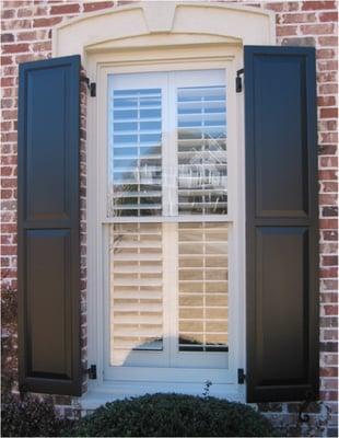 Attention to detail provides outstanding durability and defines Dupbel Millworks Weather Works* Exterior Shutters.