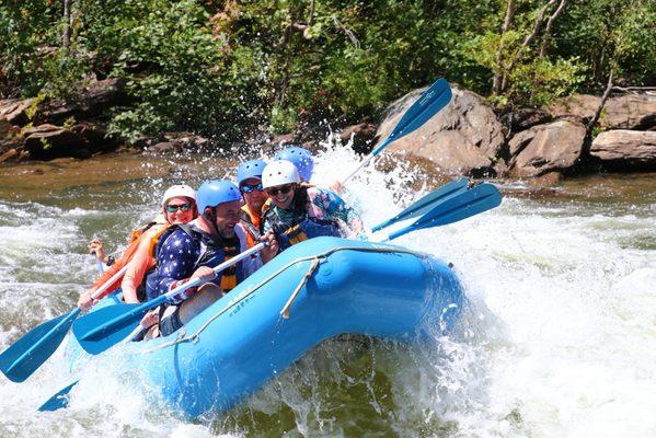 Whitewater rafting