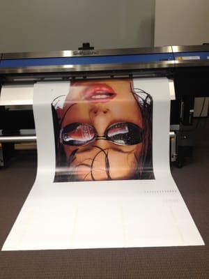 Our printer in action.