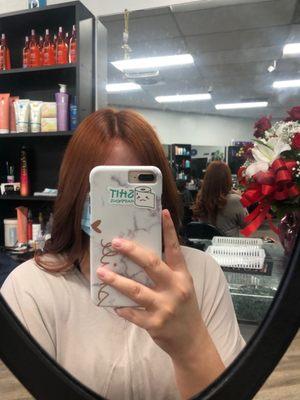 Copper dye hair