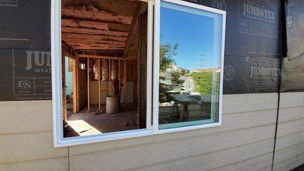 ADU windows and Siding installation