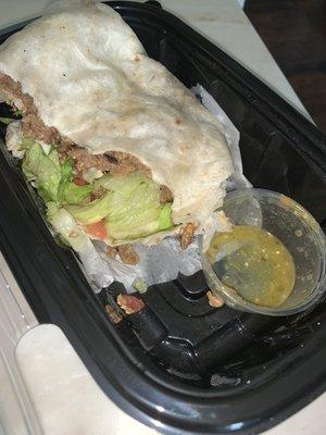 Cockroach in Asada Burrito