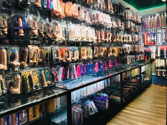 Endless selection of dildos