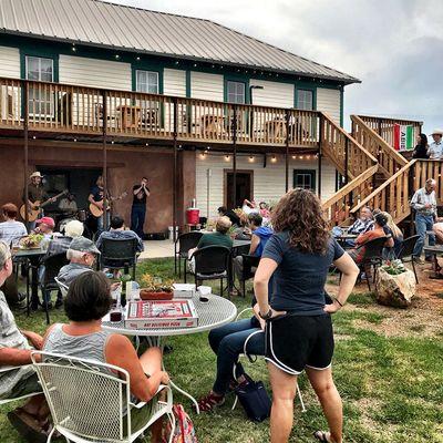 Courtyard at The Ritchey Wine Saloon and Beer Garden. Photo by Eden Hinshaw.