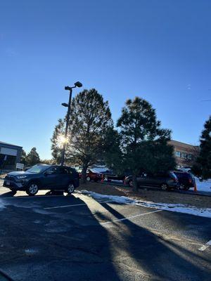 Line of cars at opening