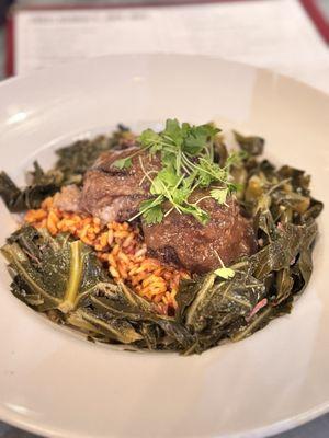 Oxtail and Collard Green w/ Smoked Turkey