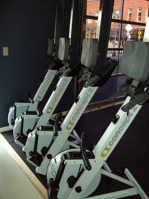 4 Concept 2 Ergometers at Bridgetown CrossFit