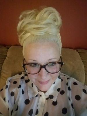 My blond hair is a direct result of Wella bleach sold at Sally's beauty supply! I love their products and people-Jennifer Danielson