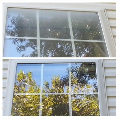 Hard water stains? No problem. In fact we even throw in the removal of minor hard water stains with window cleaning.