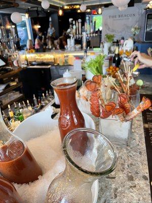 The Bloody Mary bar