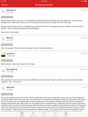 Yelp filters our positive reviews because we don't pay them for advertising.