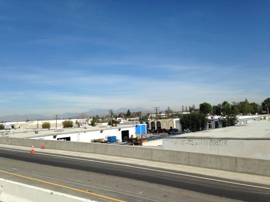 57 North Freeway on-ramp view