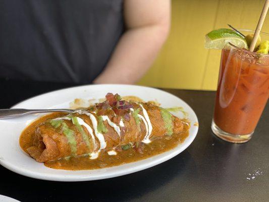 Station Burrito and Bloody Mary