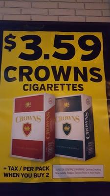 Cheap cigarettes.